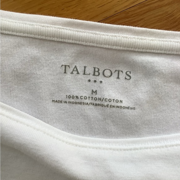 Talbots Classic White 3/4 length Sleeves Top - Picture 4 of 7
